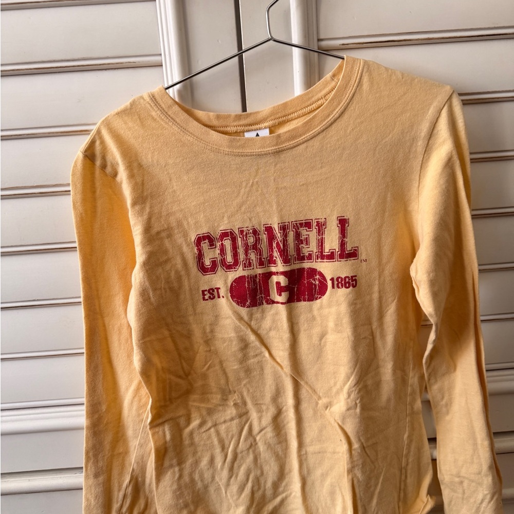 Cornell Long Sleeve Yellow Shirt